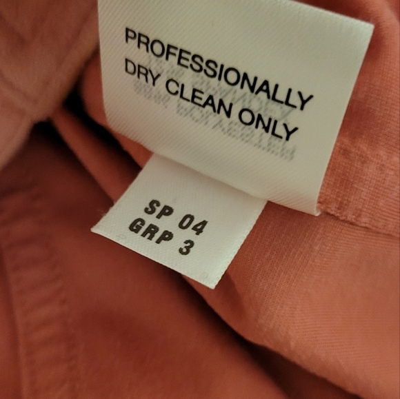 VTG St John Sport by Marie Faux Suede Button Jacket Gold Hardware Pink Orange - Picture 10 of 12